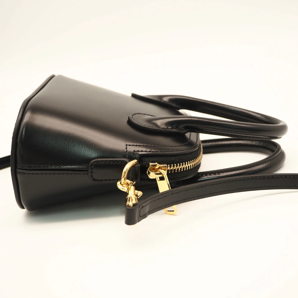 Celine Onorin Calf Leather Lambskin Shoulder Bag Black - Picture 11 of 16